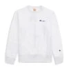 Champion Reverse Weave Vertical Script Applique Crew Neck Sweatshirt (White) 2 Champion Reverse Weave Vertical Script Applique Crew Neck Sweatshirt (White) -Streetwear Store 212994 ww001 wht cat