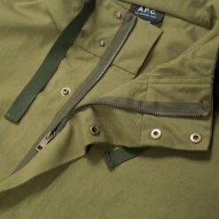 A.P.C. Ludo Parka (Khaki) -Streetwear Store a p c ludo parka khaki coelr m30155 jaa 4