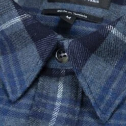 A.P.C. Surchemise Trek Overshirt (Blue) -Streetwear Store a p c surchemise trek overshirt blue coeif h02396 3