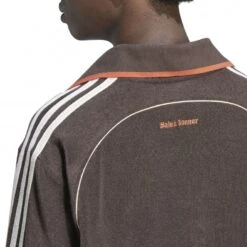 Adidas Originals By Wales Bonner Towel Polo Sweatshirt (Dark Brown) -Streetwear Store adidas originals by wales bonner towel polo sweatshirt dark brown ib3251 0004 4