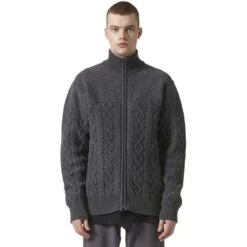 Adidas Originals By Wings+horns Felted Track Jacket (Dark Grey Heather)