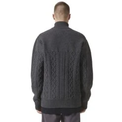 Adidas Originals By Wings+horns Felted Track Jacket (Dark Grey Heather) -Streetwear Store adidas originals by wings horns felted track jacket dark grey heather 3