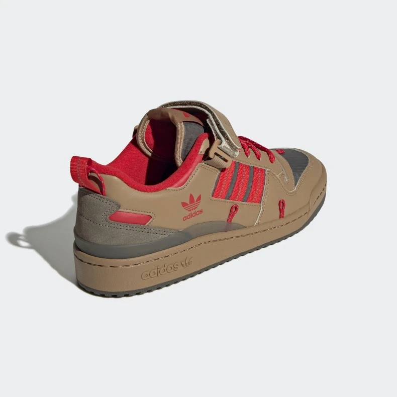 Adidas Originals Forum 84 Camp Low (Cardboard/Scarlet/Utility Grey) 7 Adidas Originals Forum 84 Camp Low (Cardboard/Scarlet/Utility Grey) - Image 5