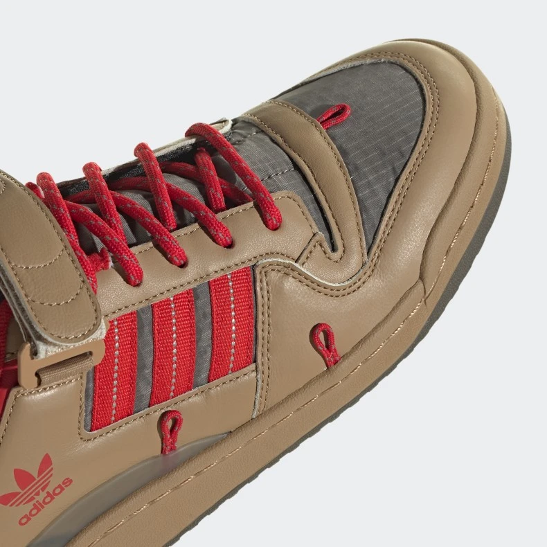 Adidas Originals Forum 84 Camp Low (Cardboard/Scarlet/Utility Grey) 8 Adidas Originals Forum 84 Camp Low (Cardboard/Scarlet/Utility Grey) - Image 6