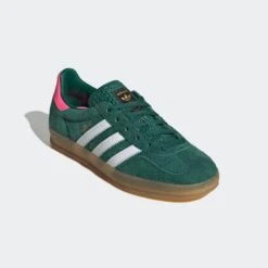 Adidas Originals Gazelle Indoor (Collegiate Green/Footwear White/Lucid Pink) -Streetwear Store adidas originals gazelle indoor collegiate green footwear white lucid pink 0003 3