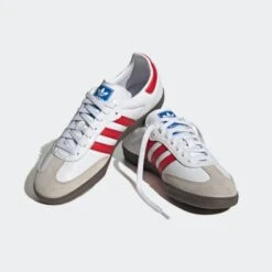 Adidas Originals Samba OG (Footwear White/Better Scarlet/Supplier Colour) -Streetwear Store adidas originals samba og footwear white better scarlet supplier colour ig1025 0003 3