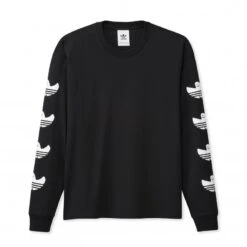Adidas Skateboarding Shmoofoil Long Sleeve T-Shirt (Black/White)