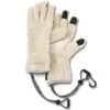 And Wander High Loft Fleece Gloves (Off White)