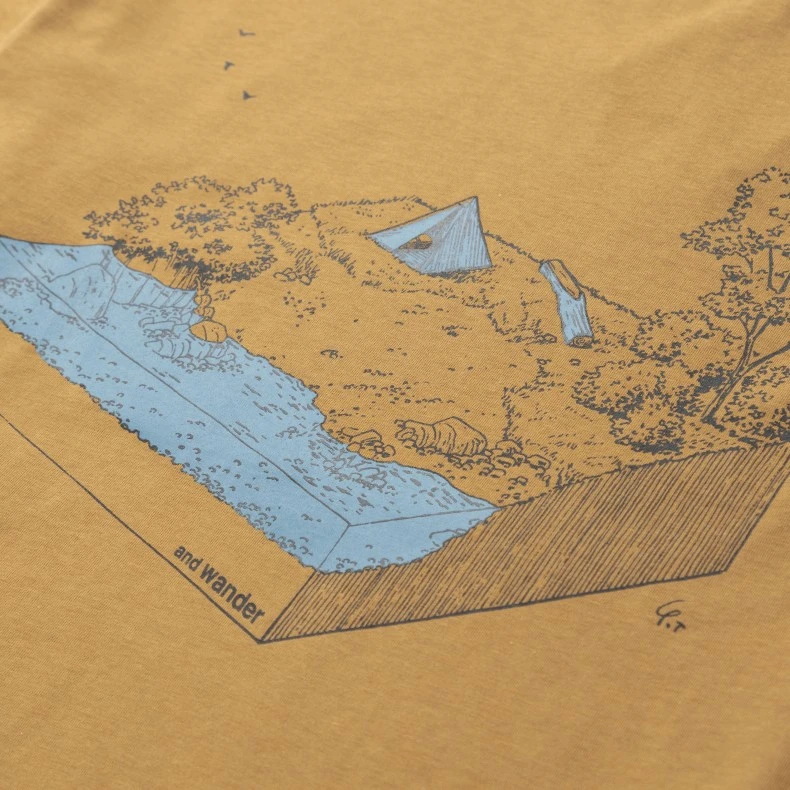 And Wander In The Mountain T-Shirt (Dark Beige) 4 And Wander In The Mountain T-Shirt (Dark Beige) - Image 2