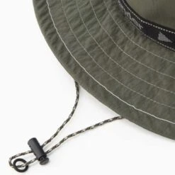 And Wander JQ Tape Bucket Hat (Khaki) -Streetwear Store and wander jq tape bucket hat khaki 5743186128 180 0004 4
