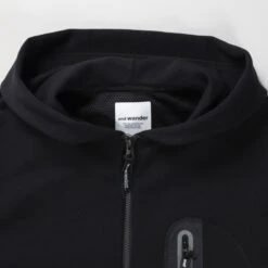And Wander Light Zip Hooded Sweatshirt (Black) 10 And Wander Light Zip Hooded Sweatshirt (Black) -Streetwear Store and wander light zip hooded sweatshirt black 5743184041 010 0002 2