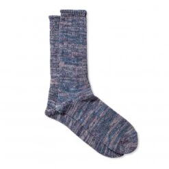 Anonymous Ism 5 Colour Mix Crew Sock (Indigo)