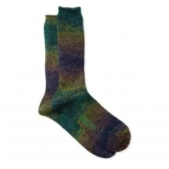 Anonymous Ism GoHemp Splash Pattern Crew Sock (Moss)