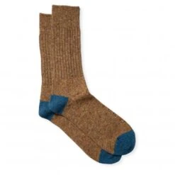 Anonymous Ism Tweed Nep Crew Sock (Mustard)