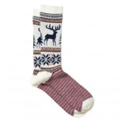 Anonymous Ism Wool Deer Snow JQ Crew Sock (Off White)