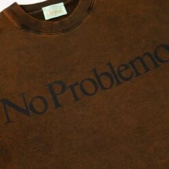 Aries Acid No Problemo Crew Neck Sweatshirt (Pumpkin) 8 Aries Acid No Problemo Crew Neck Sweatshirt (Pumpkin) -Streetwear Store aries acid no problemo crew neck sweatshirt pumpkin 0002 2