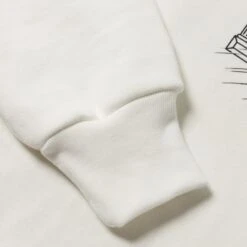 Aries Dino Egg Crew Neck Sweatshirt (White) -Streetwear Store aries dino egg crew neck sweatshirt white fuar20012 wht 0003 3