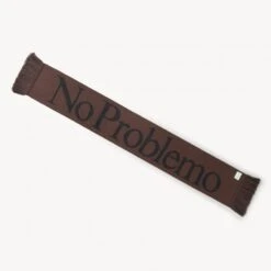 Aries No Problemo Scarf (Burgundy) -Streetwear Store aries no problemo scarf burgundy fuar90008 bdy 0002 2