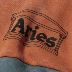 Aries OD Colourblock Pullover Hooded Sweatshirt (Multi) -Streetwear Store aries od colourblock pullover hooded sweatshirt multi ssar20800 multi 0003 3