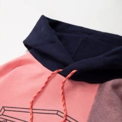 Aries OD Colourblock Pullover Hooded Sweatshirt (Pink) -Streetwear Store aries od colourblock pullover hooded sweatshirt pink srar20800 6