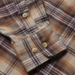 Aries Plaid Flannel Shirt (Brick) -Streetwear Store aries plaid flannel shirt brick fuar40103 brk 0004 4