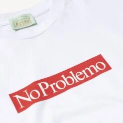 Aries Problemo Supremo T-Shirt (White) -Streetwear Store aries problemo supremo t shirt white star60003 wht 0002 2