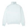 Aries Reverse Fleece Turtleneck Sweatshirt (Pale Blue) 1 Aries Reverse Fleece Turtleneck Sweatshirt (Pale Blue) -Streetwear Store aries reverse fleece turtleneck sweatshirt pale blue frar20040 cat 1