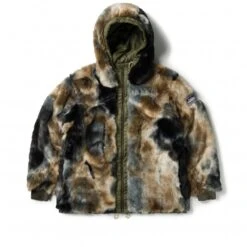 Aries Reversible Nylon Flight Parka (Army Green)