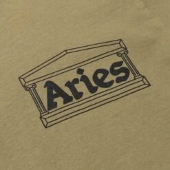 Aries Temple Long Sleeve T-Shirt (Olive) 8 Aries Temple Long Sleeve T-Shirt (Olive) -Streetwear Store aries temple long sleeve t shirt olive star66600 0002 2