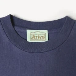 Aries Temple T-Shirt (Navy) -Streetwear Store aries temple t shirt navy star60000 nvy 0002 2