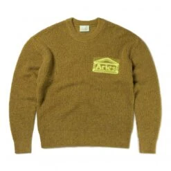 Aries Waffle Knit Jumper (Khaki)