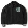 Aries Wool Varsity Jacket (Black) -Streetwear Store aries wool varsity jacket black fuar70201 blk 0000 cat