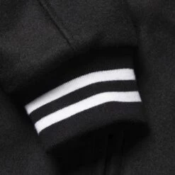 Aries Wool Varsity Jacket (Black) -Streetwear Store aries wool varsity jacket black fuar70201 blk 0004 4