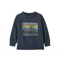 Baby Patagonia Lightweight Crew Neck Sweatshirt (Fitz Roy Skies: New Navy)