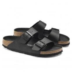 Birkenstock Arizona Vegan Birko-Flor Narrow Fit (Black) -Streetwear Store birkenstock arizona vegan birko flor narrow fit black 1019069 0002 2