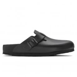 Birkenstock Boston Exquisite Natural Leather Narrow Fit (Black)