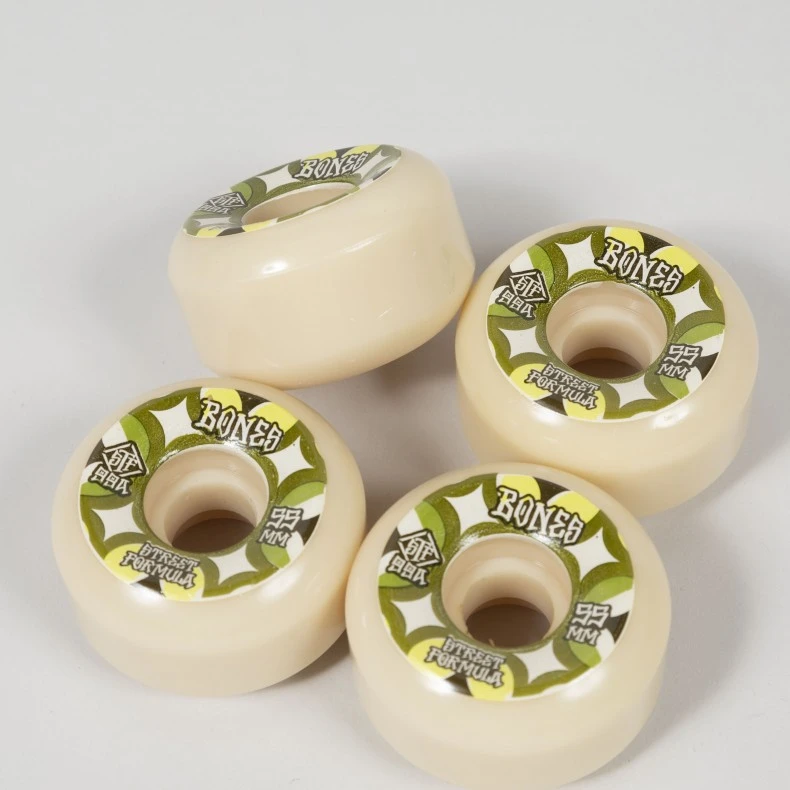 Bones STF Retros 99A V5 Sidecut Skateboard Wheels 55mm (White) 5 Bones STF Retros 99A V5 Sidecut Skateboard Wheels 55mm (White) - Image 3