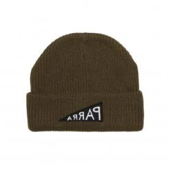 By Parra Mirrored Flag Beanie (Camel)
