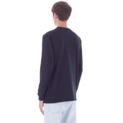 Carhartt Chase Long Sleeve T-Shirt (Dark Navy/Gold) -Streetwear Store carhartt chase long sleeve t shirt dark navy gold 3