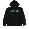 Carrots Wordmark Pullover Hooded Sweatshirt (Black) -Streetwear Store carrots wordmark pullover hooded sweatshirt black crtsh21 8 blk cat