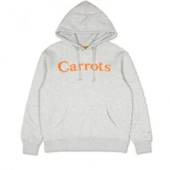 Carrots Wordmark Pullover Hooded Sweatshirt (Grey)