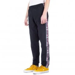 Champion Reverse Weave Jacquard Logo Tape Tracksuit Joggers (Black) -Streetwear Store champion reverse weave jacquard logo tape tracksuit joggers black 2