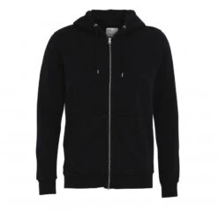 Colorful Standard Classic Organic Zip Hooded Sweatshirt (Deep Black)