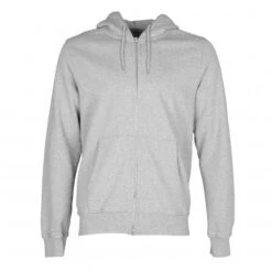 Colorful Standard Classic Organic Zip Hooded Sweatshirt (Heather Grey)