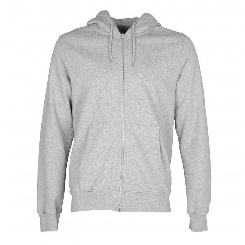 Colorful Standard Classic Organic Zip Hooded Sweatshirt (Heather Grey) 3 Colorful Standard Classic Organic Zip Hooded Sweatshirt (Heather Grey)