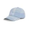 Dime Classic Logo Plaid Cap (Light Blue) -Streetwear Store dime classic logo plaid cap light blue dimeho33lblu cat