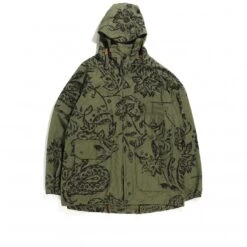 Engineered Garments Atlantic Parka (Olive Floral Print Ripstop)