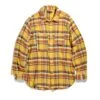 Engineered Garments Work Shirt (Yellow Cotton Twill Plaid) -Streetwear Store engineered garments work shirt yellow cotton twill plaid 19f1a007 es005 cat