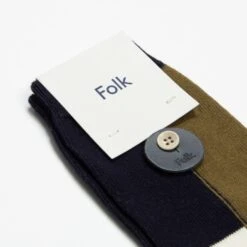 Folk Combination Socks (Military Green Mix) -Streetwear Store folk combination socks military green mix 23