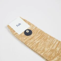 Folk Melange Socks (Golden Yellow Melange) -Streetwear Store folk melange socks golden yellow melange fm5271a gym 4